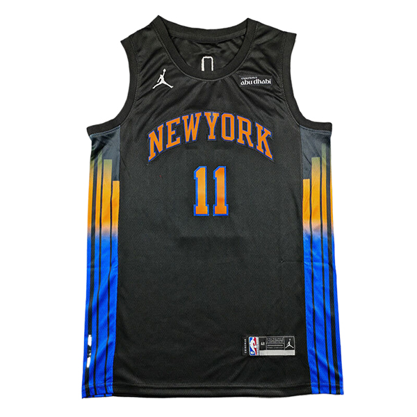 Camiseta New York Knicks (BRUNSON #11) 2025/2026 Negro/Azul/Naranja
