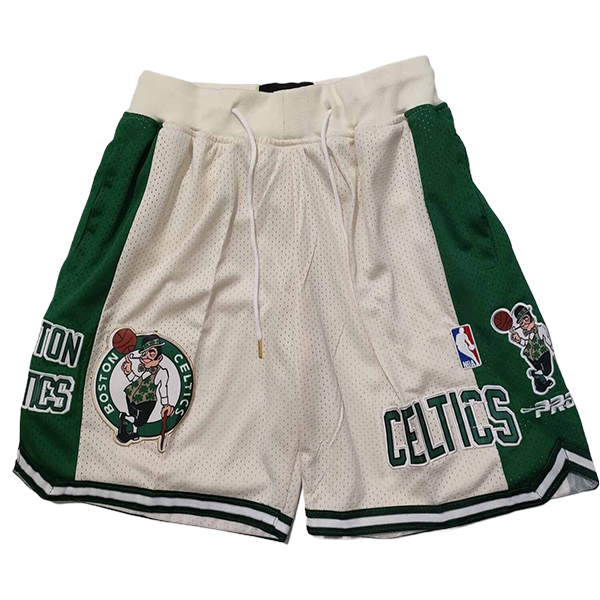 Cortos NBA Boston Celtics 2025/2026 Beige/Verde