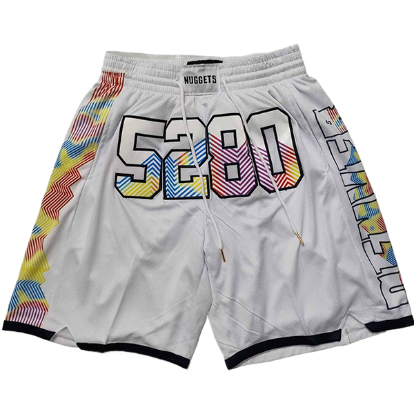 Cortos NBA Denver Nuggets 2025/2026 Blanco
