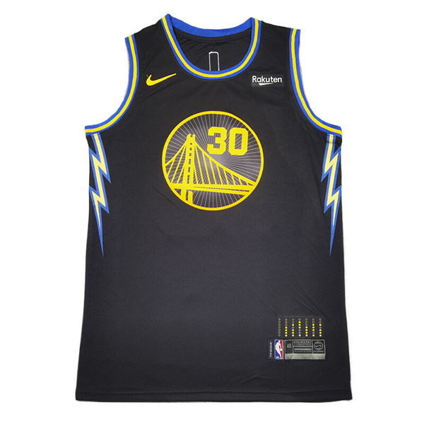 Camiseta Golden State Warriors (CURRY #30) 2025/2026 Negro/Amarillo