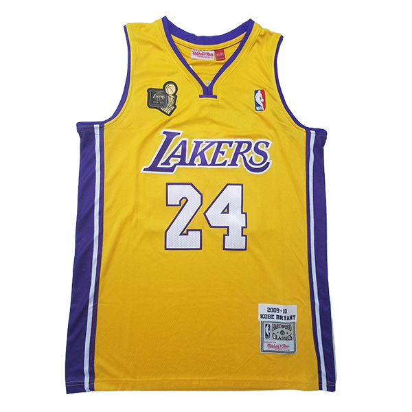 Camiseta Los Angeles Lakers (BRYANT #24) 2025/2026 Amarillo/Púrpura