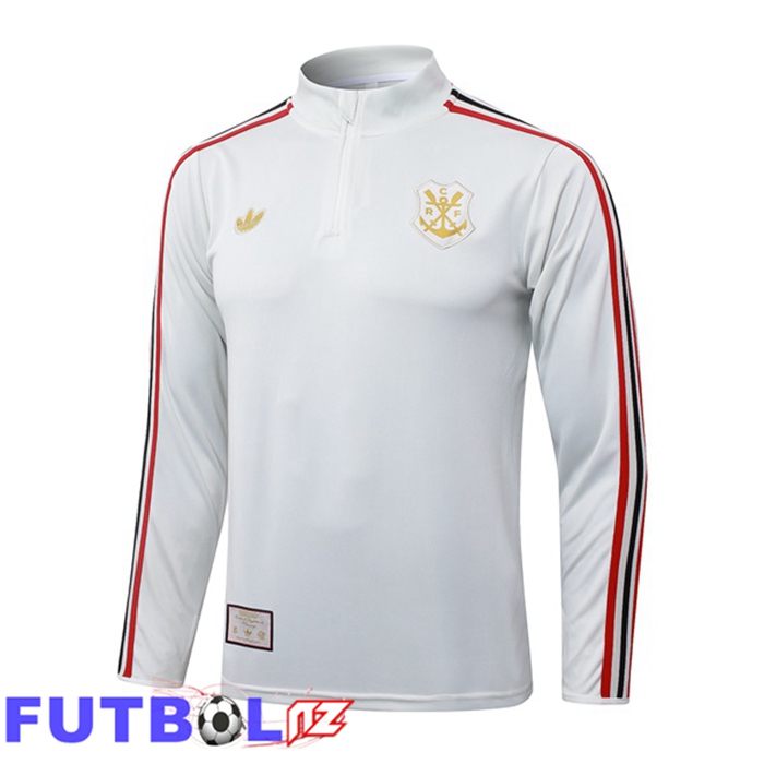 Sudadera De Entrenamiento Flamengo Blanco 2025/2026