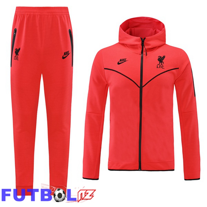 Chandal Futbol - Sudadera Con Capucha FC Liverpool Naranja 2025/2026