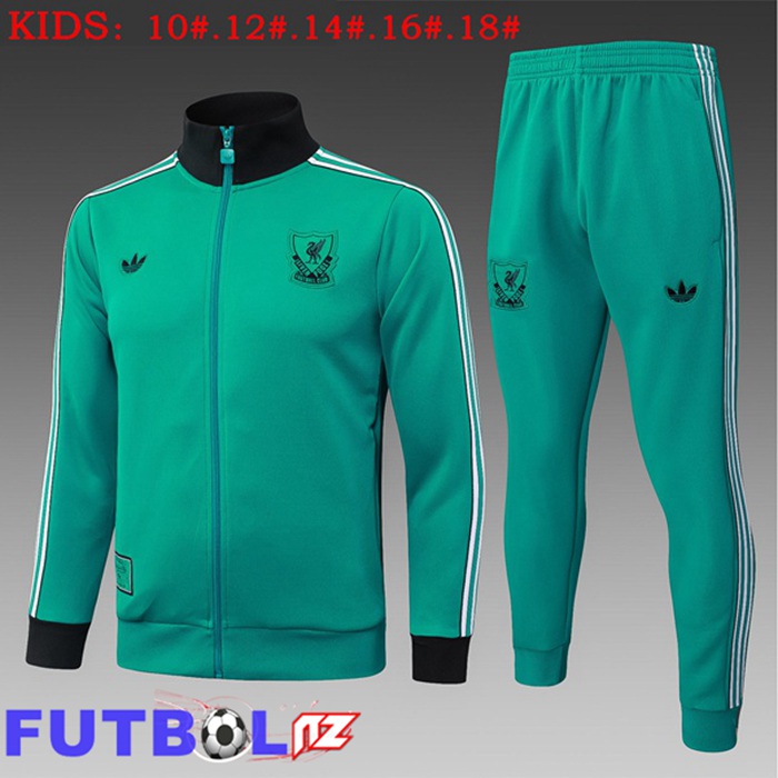 Chandal Equipos De Futbol - Chaqueta FC Liverpool Ninos Verde 2025/2026