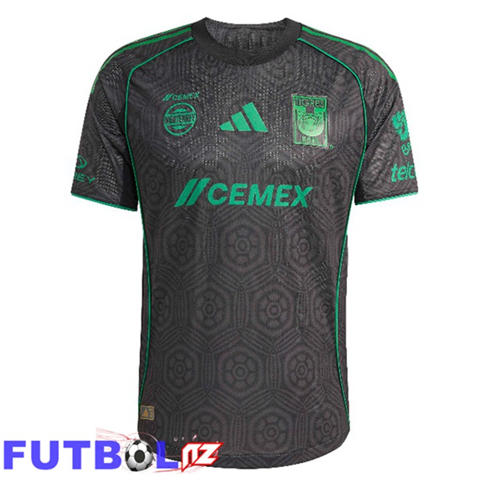 Camisetas De Futbol Tigres UANL Tercera Negro 2025/2026