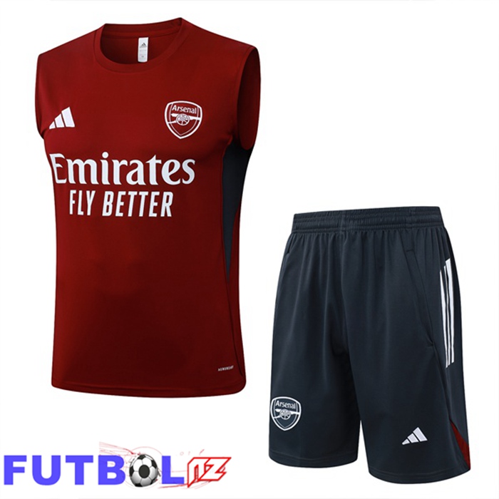 Chalecos De Futbol Arsenal + Cortos Rojo 2025/2026