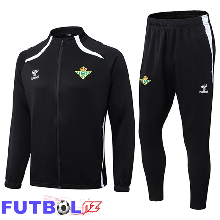 Chandal Equipos De Futbol - Chaqueta Real Betis Negro 2025/2026 Chandal Equipos De Futbol - Chaqueta Real Betis Negro 2025/2026