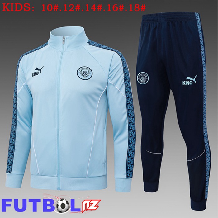 Chandal Equipos De Futbol - Chaqueta Manchester City Ninos Azul 2025/2026