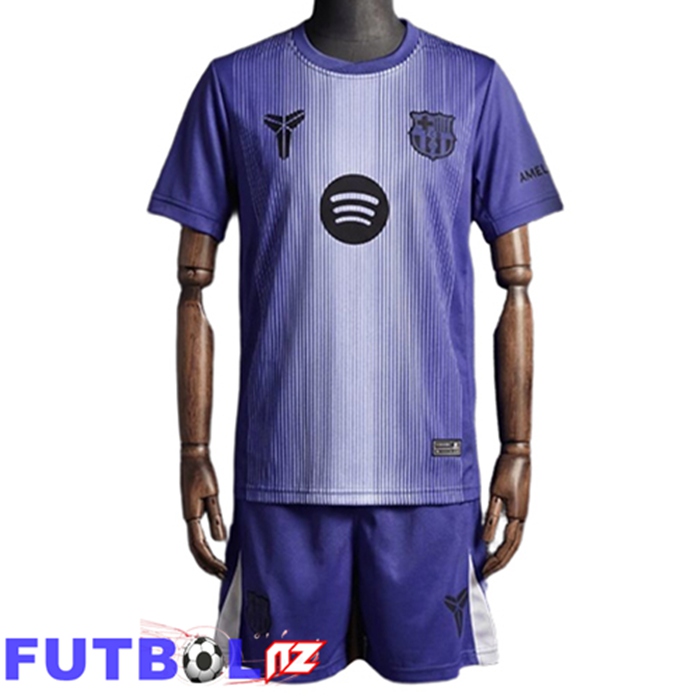 Camisetas De Futbol Barcelona Ninos Portero Púrpura 2025/2026