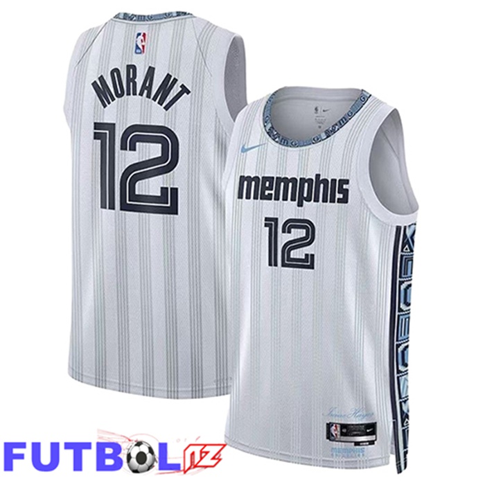 Camiseta Memphis Grizzlies (MORANT #12) 2025/26 Blanco