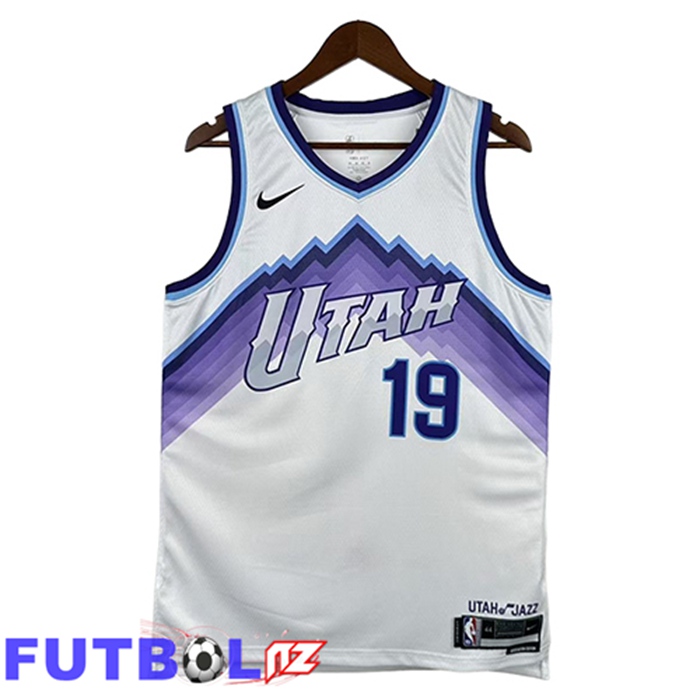 Camiseta Utah Jazz (GARLAND #19) 2025/26 Blanco/Púrpura