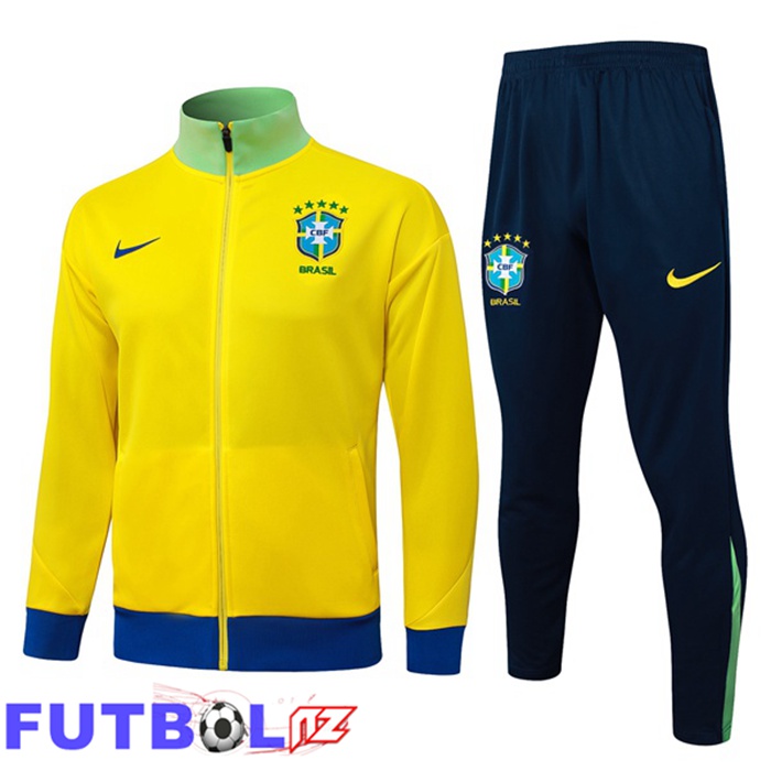Chandal Equipos De Futbol - Chaqueta Brasil Amarillo 2025/2026