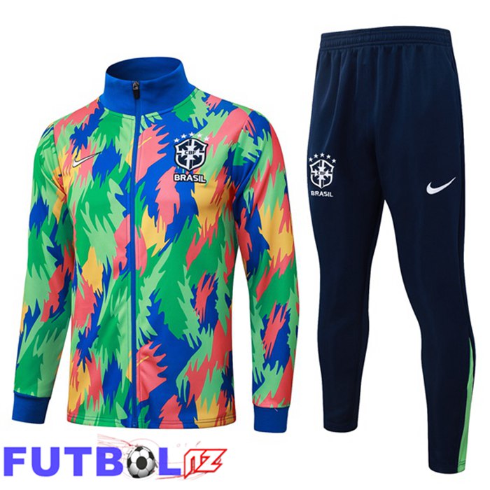 Chandal Equipos De Futbol - Chaqueta Brasil Verde 2025/2026