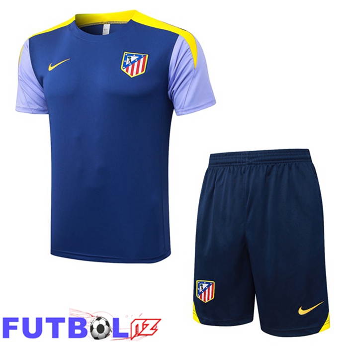 Camiseta Entrenamiento Atletico Madrid + Cortos Azul Real 2025/2026
