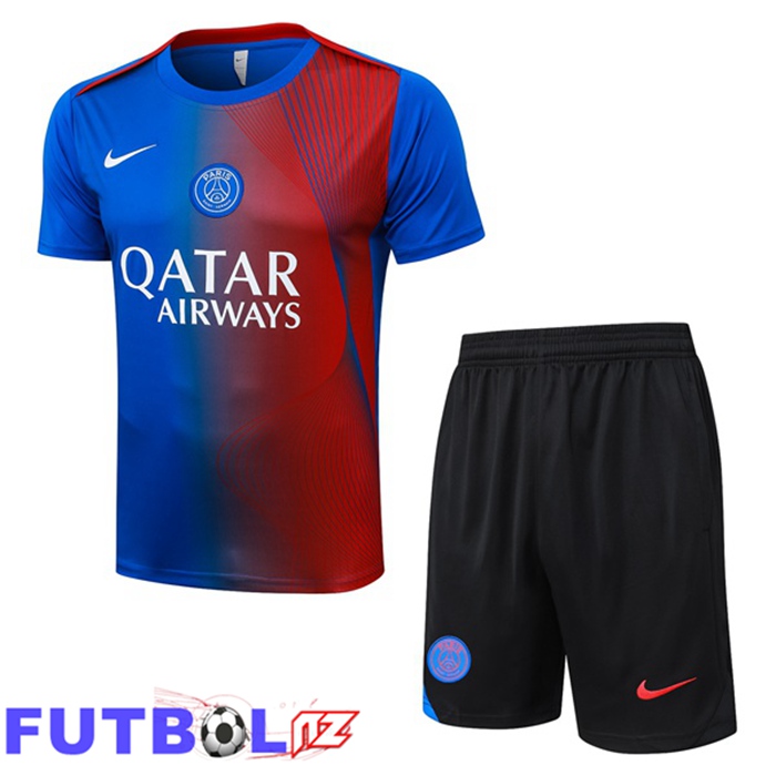 Camiseta Entrenamiento FC Barcelona + Cortos Azul Rojo 2025/2026
