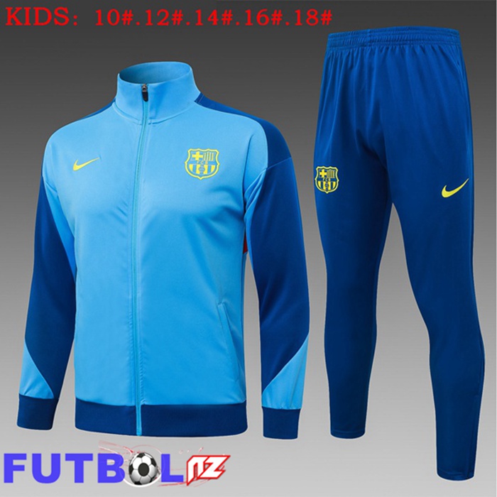 Chandal Equipos De Futbol - Chaqueta FC Barcelona Ninos Azul 2025/2026