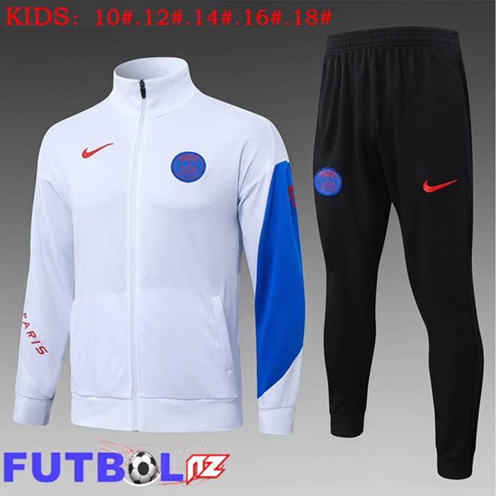 Chandal Equipos De Futbol - Chaqueta Paris PSG Ninos Blanco 2025/2026