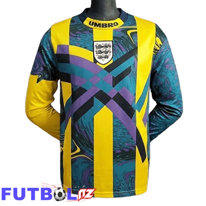 Camisetas De Futbol Inglaterra Retro Portero Manga Larga 1995
