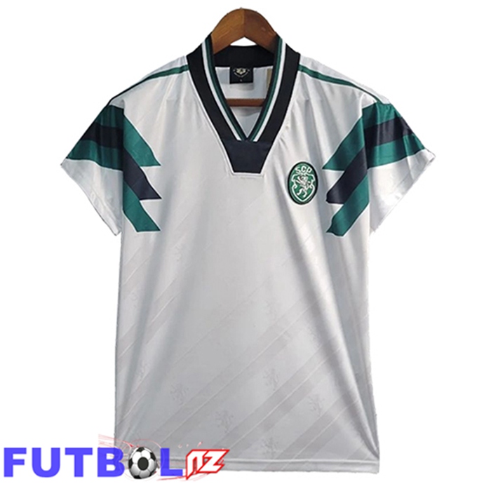 Camisetas De Futbol Sporting CP Retro Blanco 1990