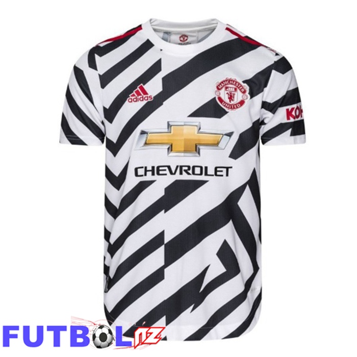 Camisetas De Futbol Manchester United Retro Tercera Blanco Negro 2020-2021