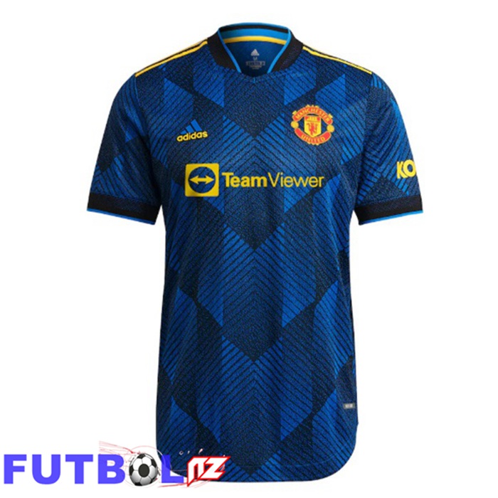 Camisetas De Futbol Manchester United Retro Tercera Azul 2021-2022
