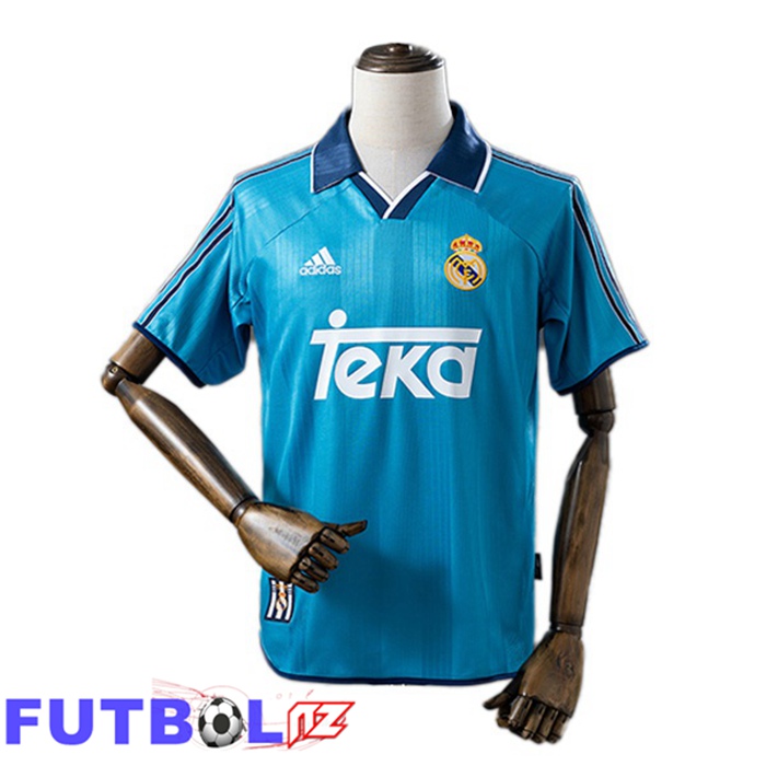 Camisetas De Futbol Real Madrid Retro Tercera Azul 1999-2000