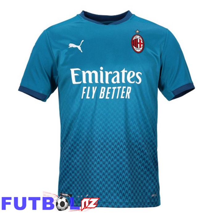 Camisetas De Futbol AC Milan Retro Tercera Azul 2020-2021