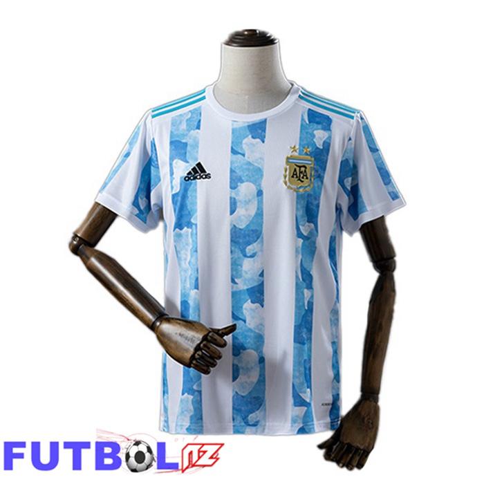 Camisetas De Futbol Argentina Retro Primera Blanco Azul 2021-2022