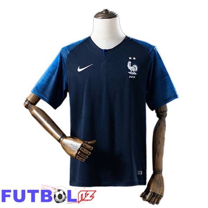 Camisetas De Futbol Francia Retro Primera Azul Real 2018