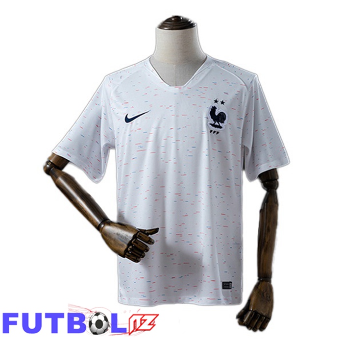 Camisetas De Futbol Francia Retro Segunda Blanco 2018