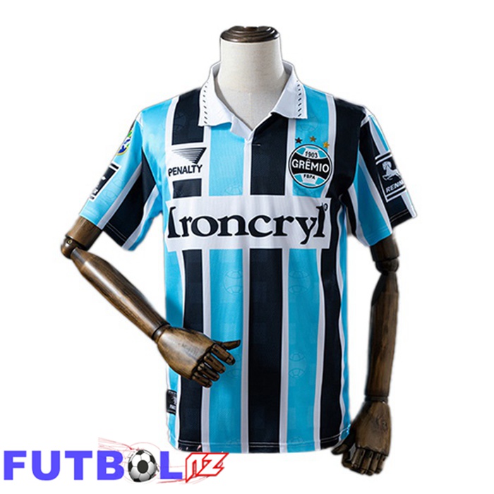 Camisetas De Futbol Gremio Retro Primera Azul Negro 1997-1998