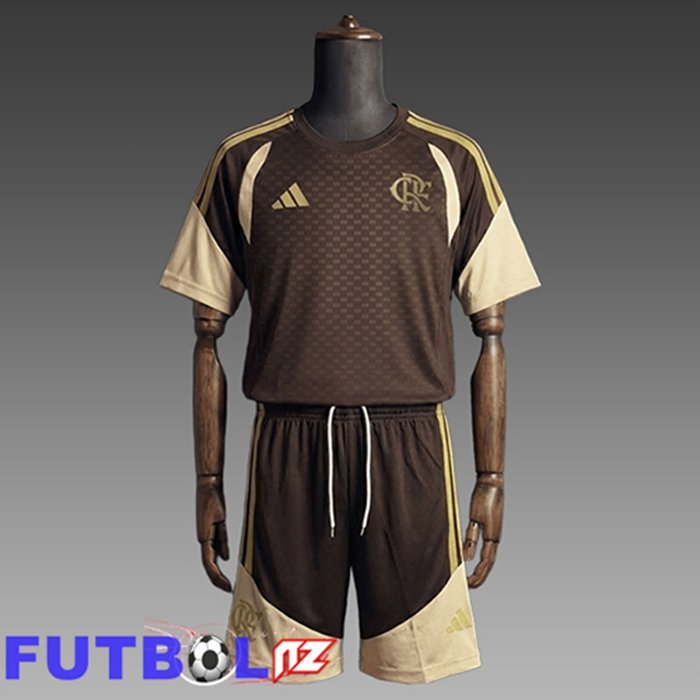 Training T-Shirt Flamengo Ninos Brun/Beige 2025/2026