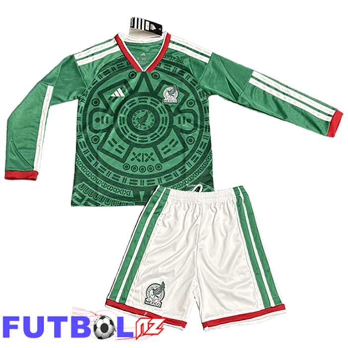Camisetas De Futbol México Ninos Primera Manga Larga 2026/2027