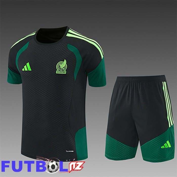 Training T-Shirt México Ninos Negro/Verde 2026/2027
