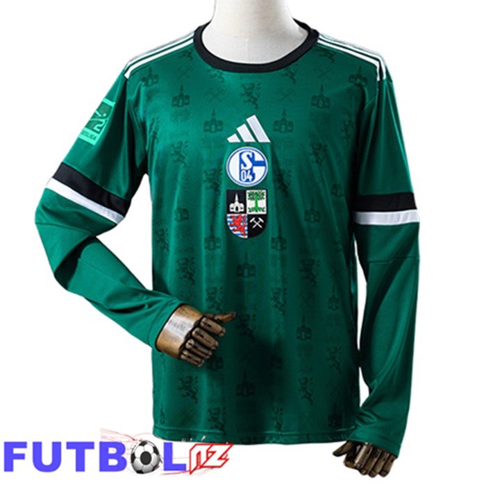 Camisetas De Futbol Schalke 04 Manga Larga Edición Especial Verde 2025/2026