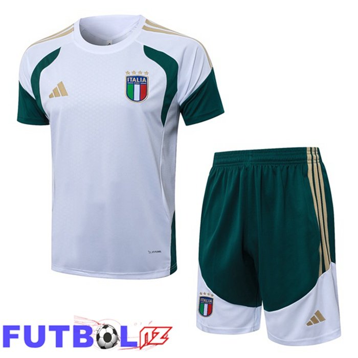 Camiseta Entrenamiento Italia + Cortos Blanco 2026/2027