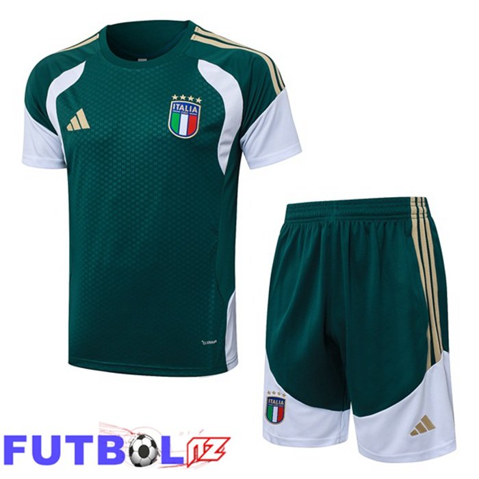 Camiseta Entrenamiento Italia + Cortos Verde 2026/2027