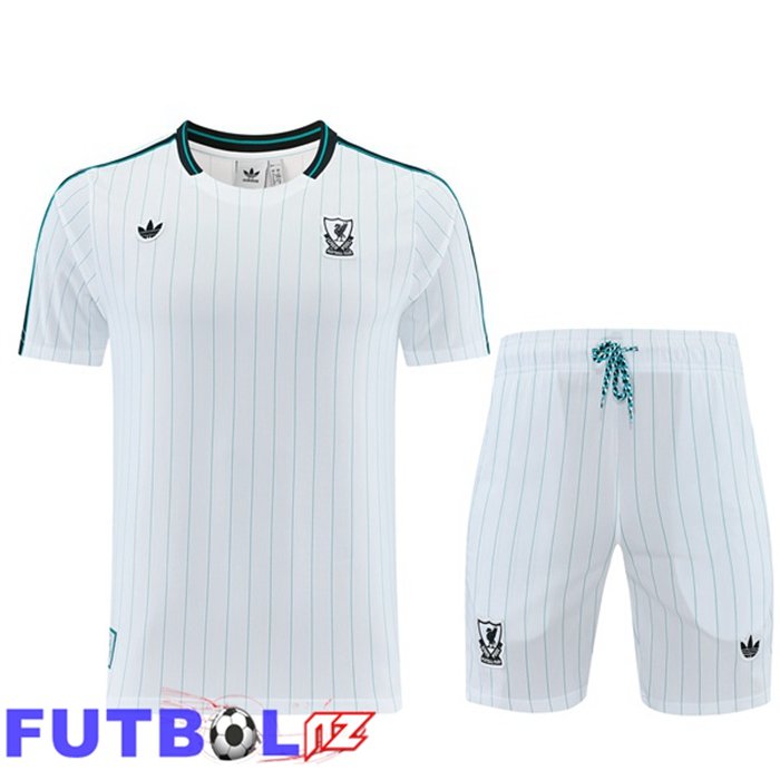 Camiseta Entrenamiento FC Liverpool + Cortos Blanco 2026/2027