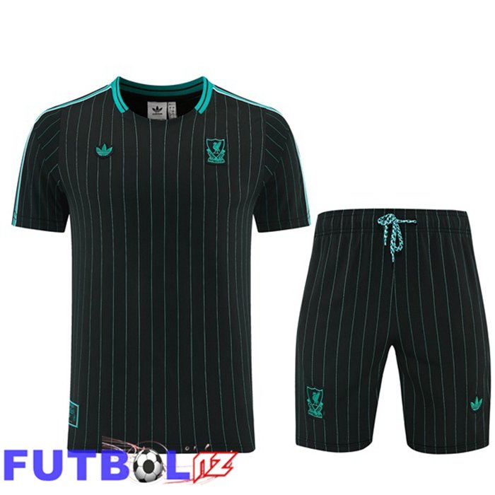 Camiseta Entrenamiento FC Liverpool + Cortos Negro 2026/2027