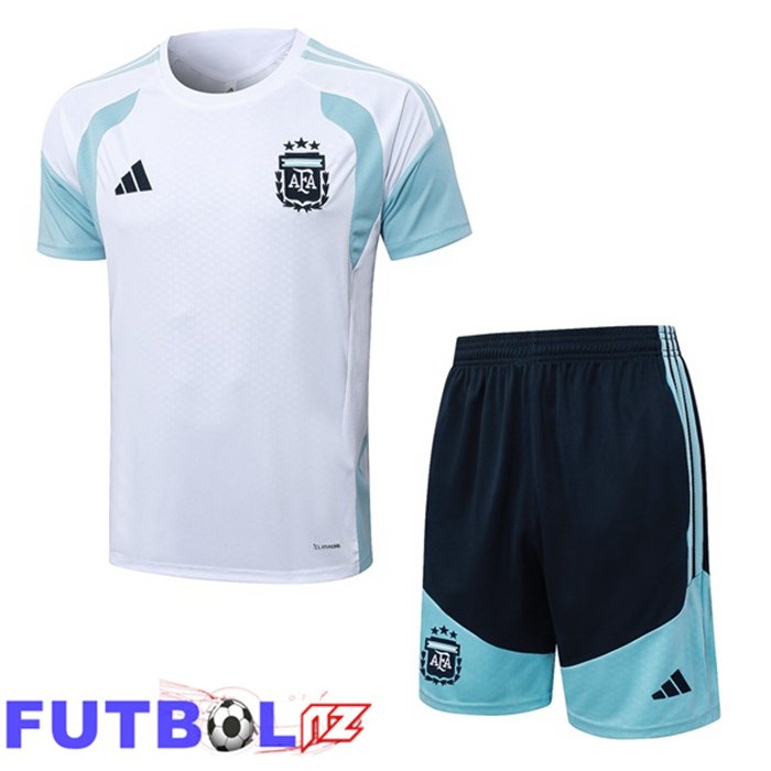 Camiseta Entrenamiento Argentina + Cortos Blanco 2026/2027