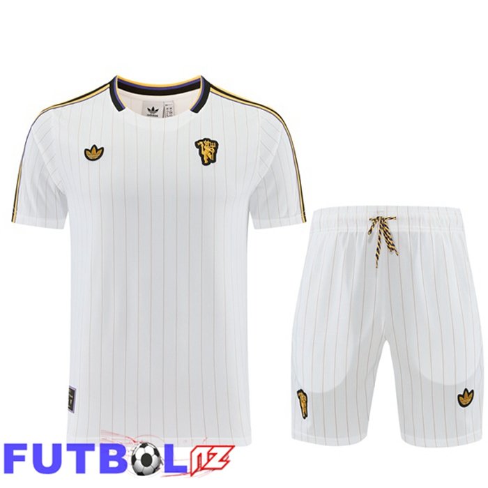 Camiseta Entrenamiento Manchester United + Cortos Blanco 2026/2027