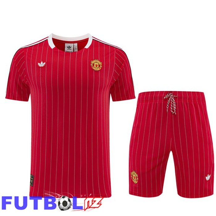 Camiseta Entrenamiento Manchester United + Cortos Rojo 2026/2027