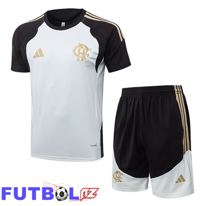 Camiseta Entrenamiento Flamengo + Cortos Blanco 2026/2027