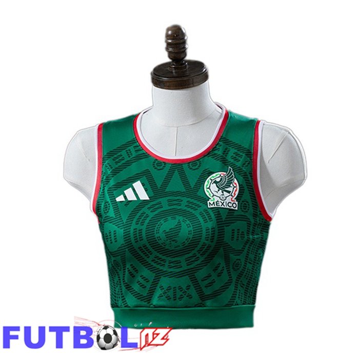 Camisetas De Futbol México Court Mujer Primera Verde 2026/2027 Camisetas De Futbol México Court Mujer Primera Verde 2026/2027