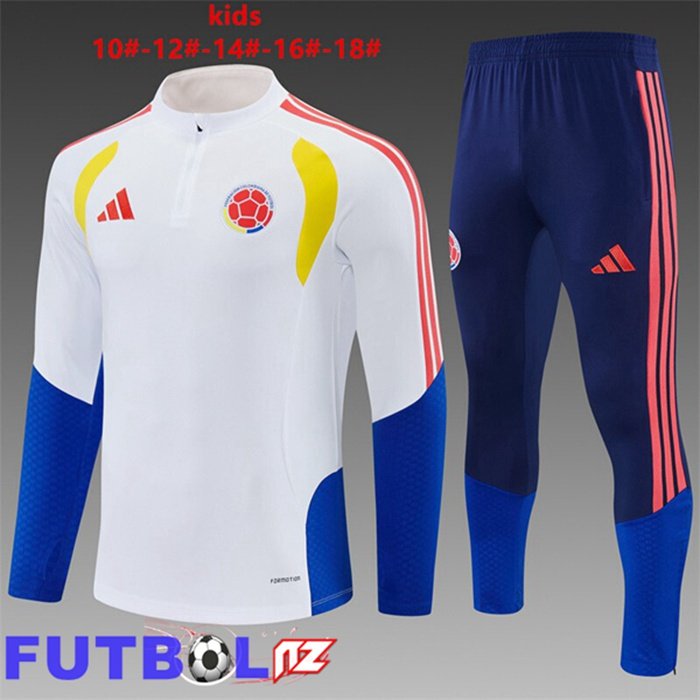 Chandal Equipos De Futbol Colombia Ninos Blanco 2026/2027
