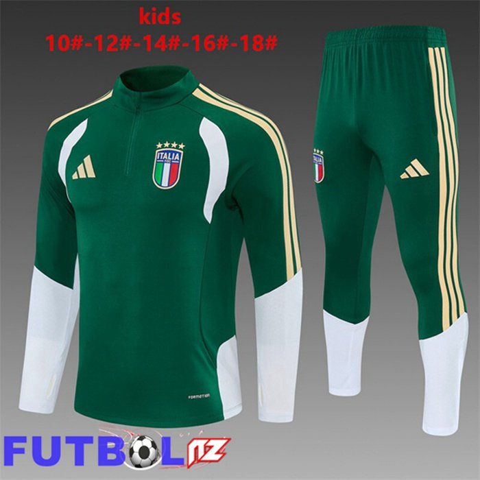 Chandal Equipos De Futbol Italia Ninos Verde 2026/2027