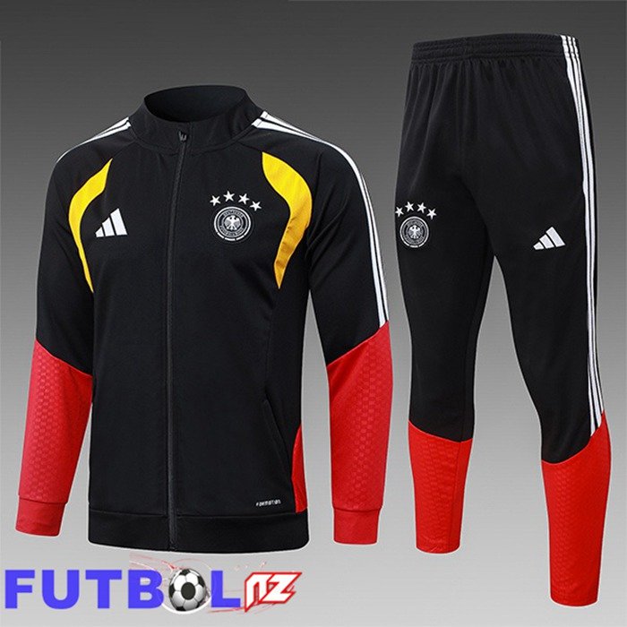 Chandal Equipos De Futbol - Chaqueta Alemania Ninos Negro 2026/2027