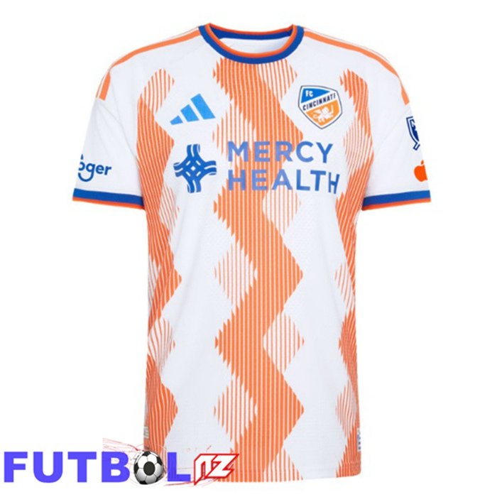 Camisetas De Futbol FC Cincinnati Segunda Naranja Blanco 2026/2027