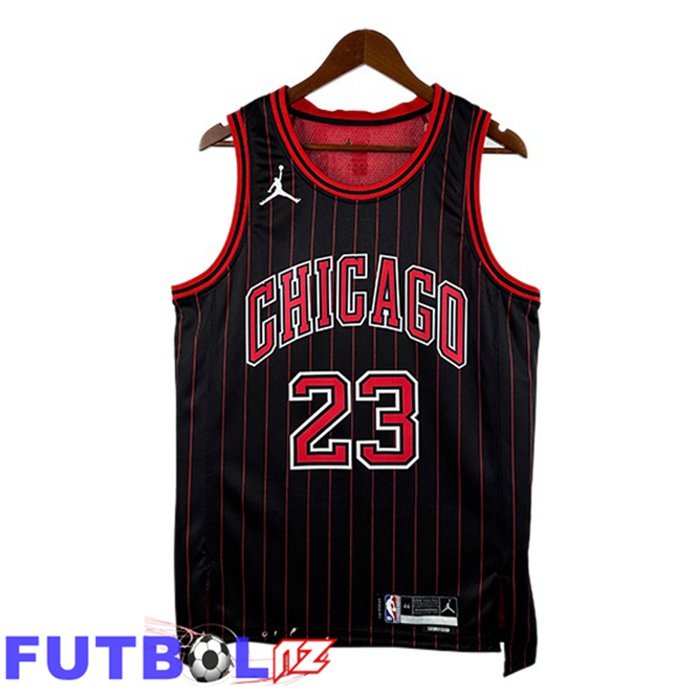 Camiseta NBA Chicago Bulls (Michael Jordan 23) Negro 2025/2026