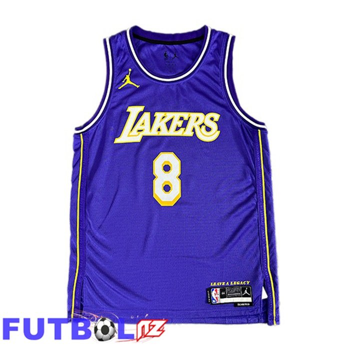 Camiseta NBA Los Angeles Lakers (Kobe Bryant 8) Púrpura 2025/2026